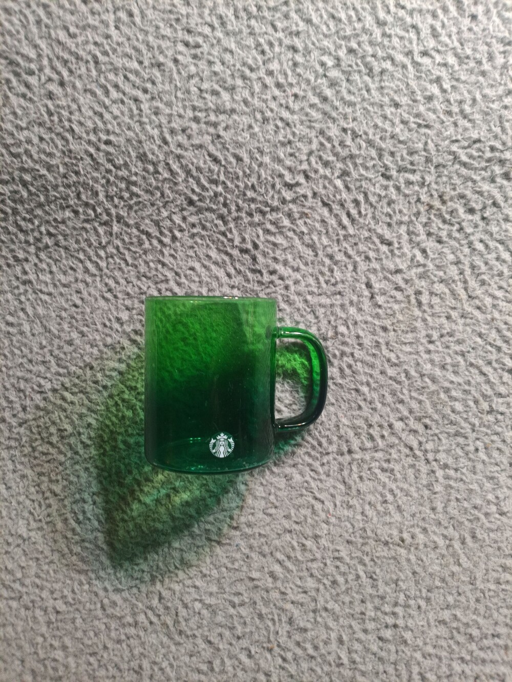 Starbucks Green Transparent Glass Mug with Handle